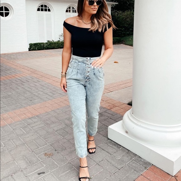 Express Denim - Express acid wash high waisted jeans